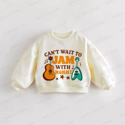 CAN'T WAIT TO JAM WITH MOMMY! Baby Kleinkind - Sweatshirt , Beige - Creme - 3-5J - image 1