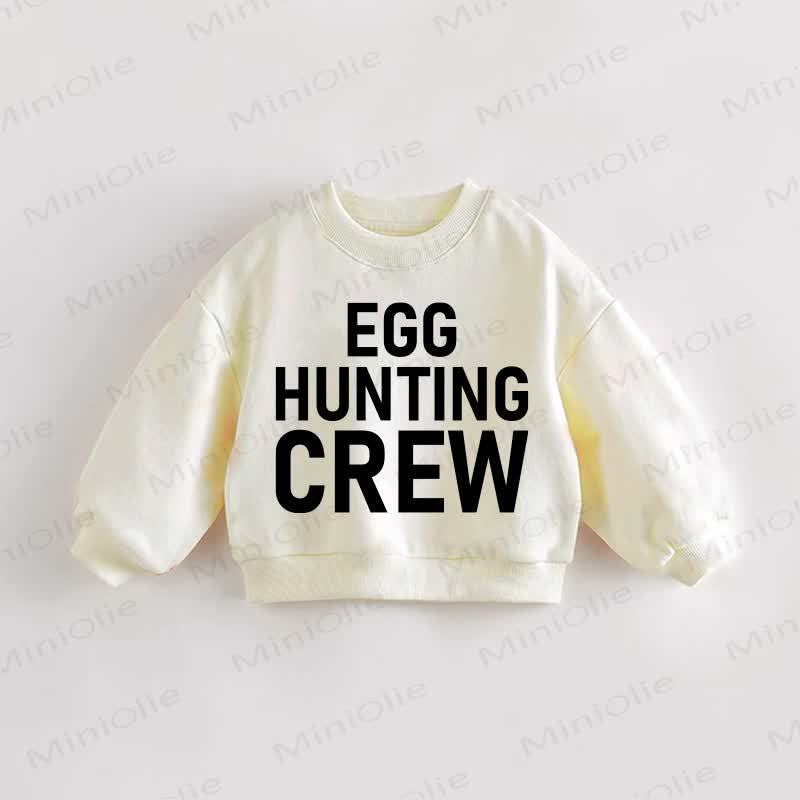 EGG HUNTING CREW Baby Kleinkind Beige Sweatshirt - Creme - 3-5J - image 1