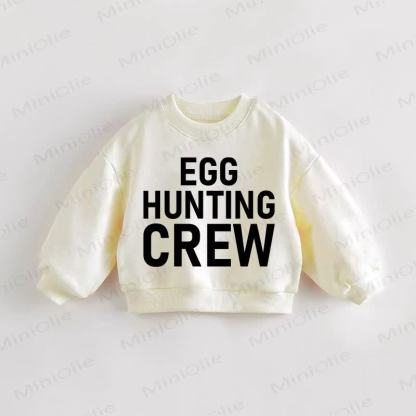 EGG HUNTING CREW Baby Kleinkind Beige Sweatshirt - Creme - 3-5J - image 1
