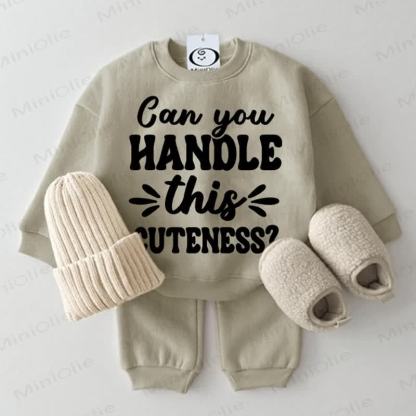 CAN YOU HANDLE THIS CUTENESS? Baby Set , 2-teilig , Grau Grün - Grau Grün - 2-3J - image 1