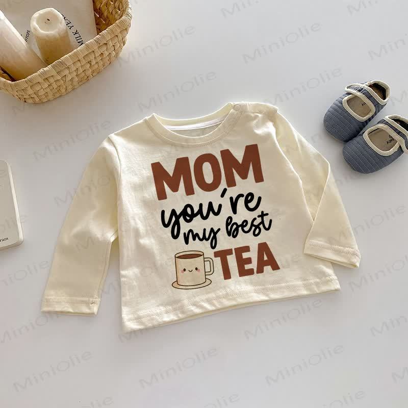 MOM YOU'RE MY BEST TEA, Baby Spitze - Beige - 2-3J - image 1