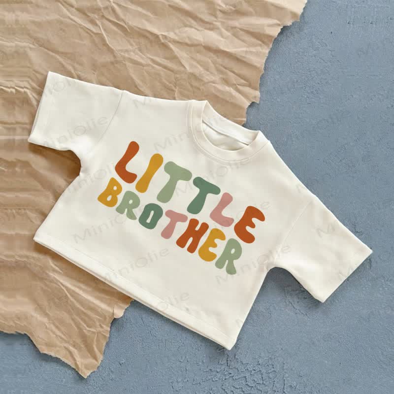 LITTLE BROTHER Baby Sommer Freizeit-T-Shirt - Weiß - 2-3J - image 1