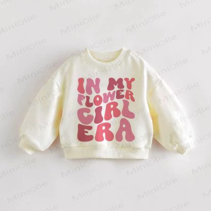 IN MY FLOWER GIRL ERA Baby Kleinkind Beige Sweatshirt - Creme - 3-5J - image 1