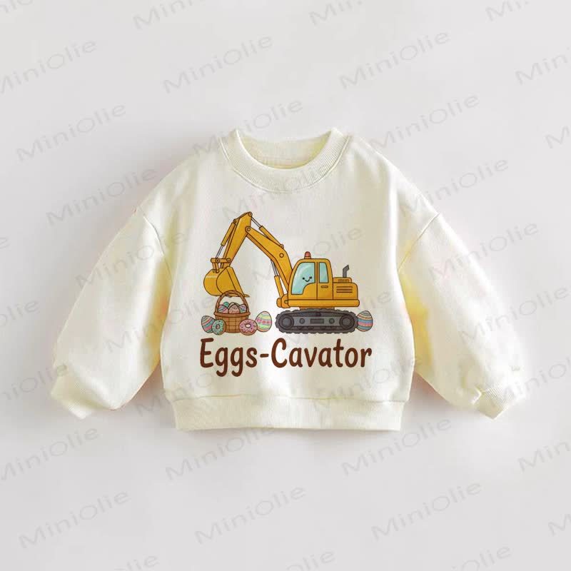 EGGS-CAVATOR Baby Kleinkind - Sweatshirt , Beige - Creme - 3-5J - image 1