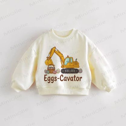 EGGS-CAVATOR Baby Kleinkind - Sweatshirt , Beige - Creme - 3-5J - image 1