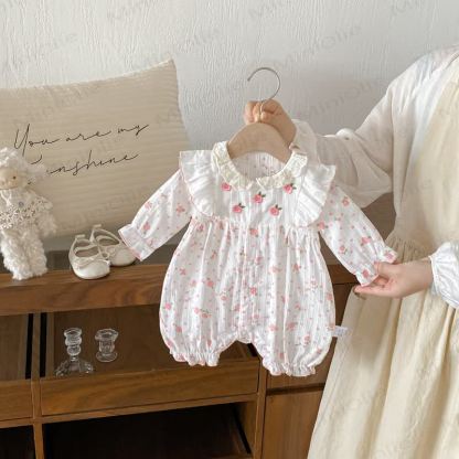 Baby Strampler mit Blumen und Strampler - Langarm - 18-24M - image 2