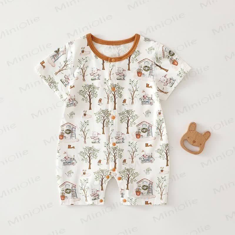 Baby Animal Kurzarm- Strampler - Braun - 18-24M - image 3