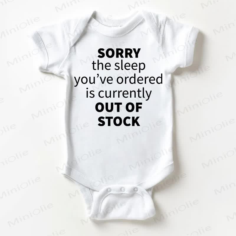 LEIDER IST DER VON IHNEN BESTELLTE Bodysuit SORRY THE SLEEP YOU'VE ORDERED IS CURRENTLY OUT OF STOCK: Weißer Baby - Weiß - 18-24M - image 1