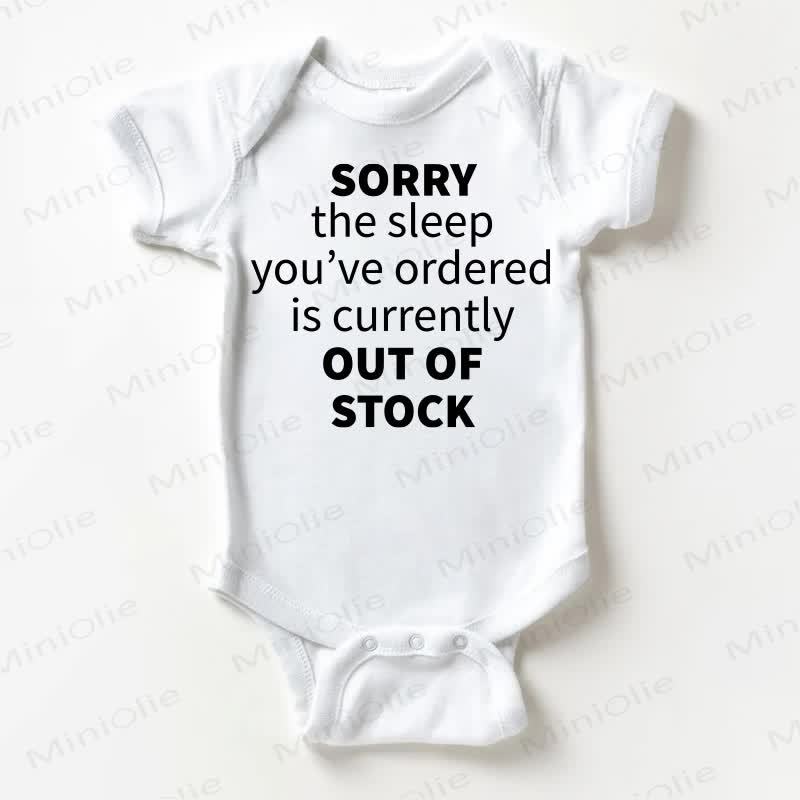 LEIDER IST DER VON IHNEN BESTELLTE Bodysuit SORRY THE SLEEP YOU'VE ORDERED IS CURRENTLY OUT OF STOCK: Weißer Baby - Weiß - 18-24M - image 1