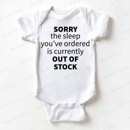 LEIDER IST DER VON IHNEN BESTELLTE Bodysuit SORRY THE SLEEP YOU'VE ORDERED IS CURRENTLY OUT OF STOCK: Weißer Baby - Weiß - 18-24M - image 1