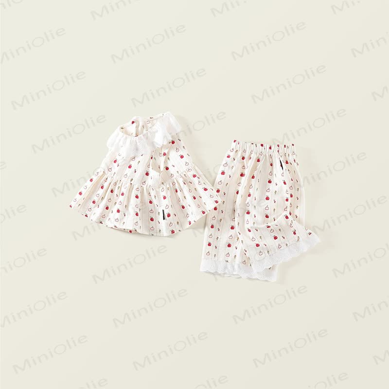 2-teiliges Set aus Blumen Tanktop und langer Hose für Kleinkind - image 2