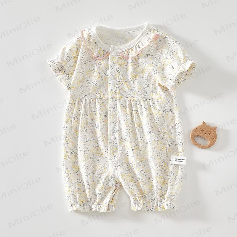 Blumen Baby Strampler mit Gelb - Gelb - 18-24M - image 1