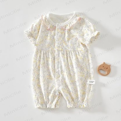 Blumen Baby Strampler mit Gelb - Gelb - 18-24M - image 1