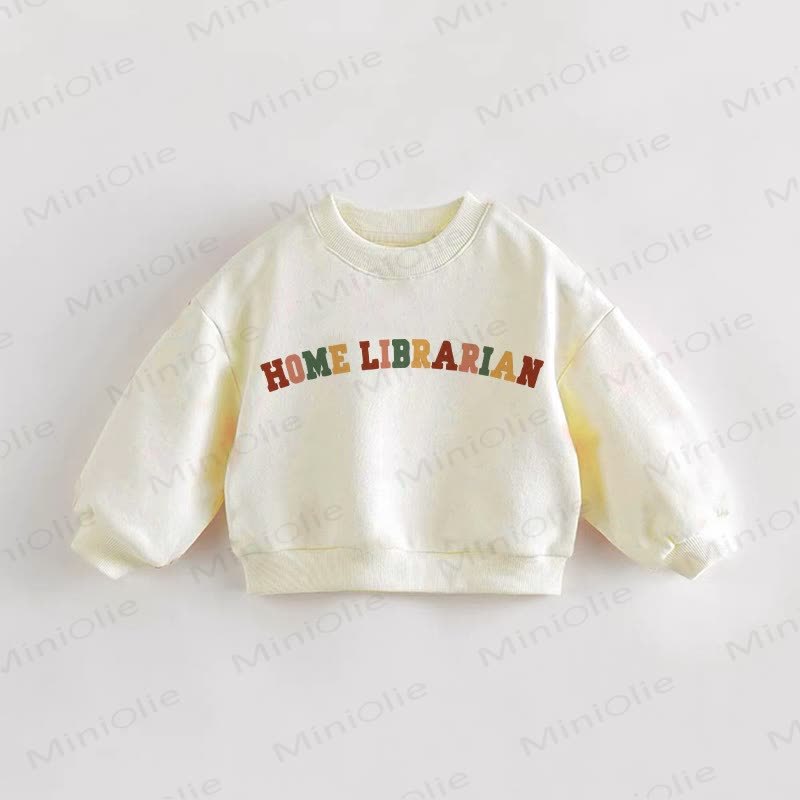 HOME LIBRARIAN Baby Kleinkind Beige Sweatshirt - Creme - 3-5J - image 1