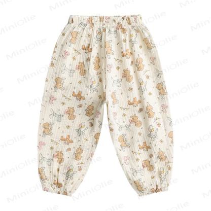Baby Kleinkind mit Cartoon- Hose  - Kleiner Welpe - 5-7J - image 4