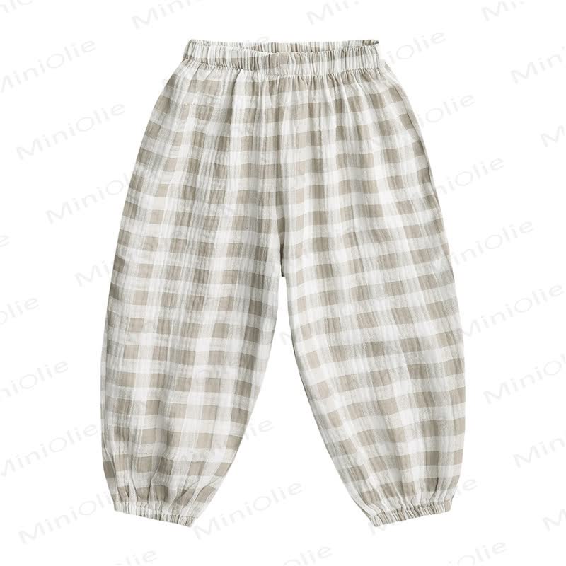 Baby Kleinkind mit Cartoon- Hose  - Plaid - 5-7J - image 3