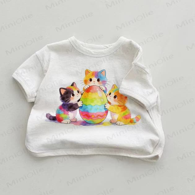 Baby Ostern -Katze Weißes T-Shirt - Weiß - 18-24M - image 1