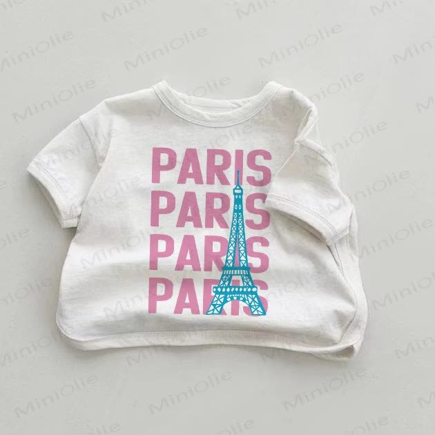 PARIS Baby Eiffelturm Weißes T-Shirt - Weiß - 18-24M - image 1