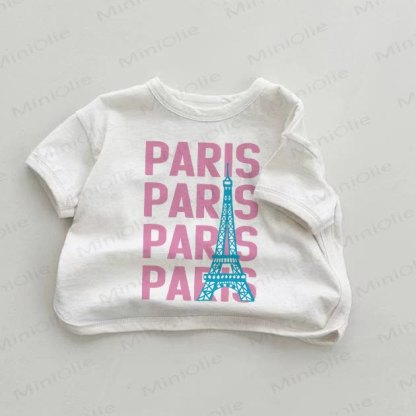 PARIS Baby Eiffelturm Weißes T-Shirt - Weiß - 18-24M - image 1