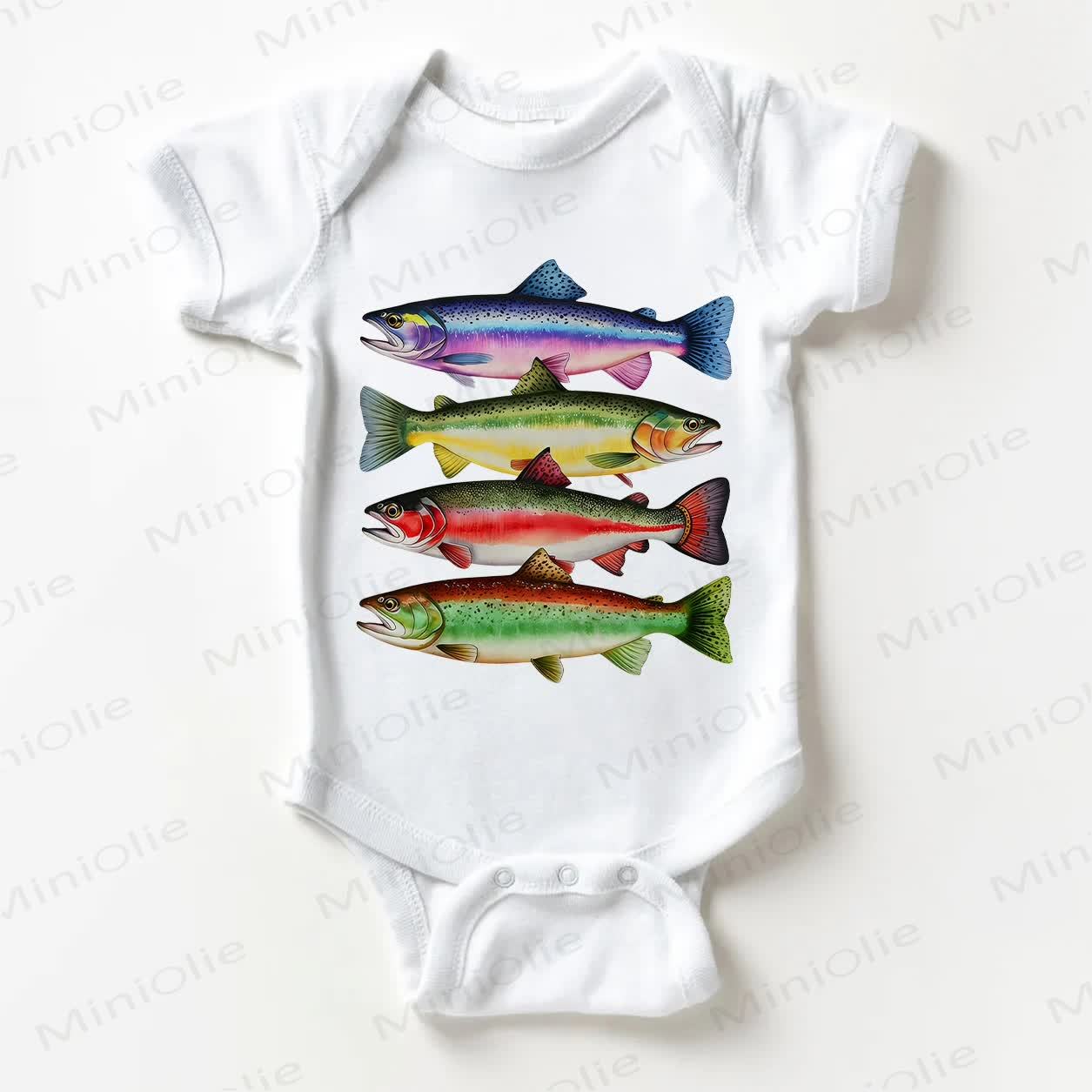 Weißer Baby mit Fisch - Weiß - 18-24M - image 1