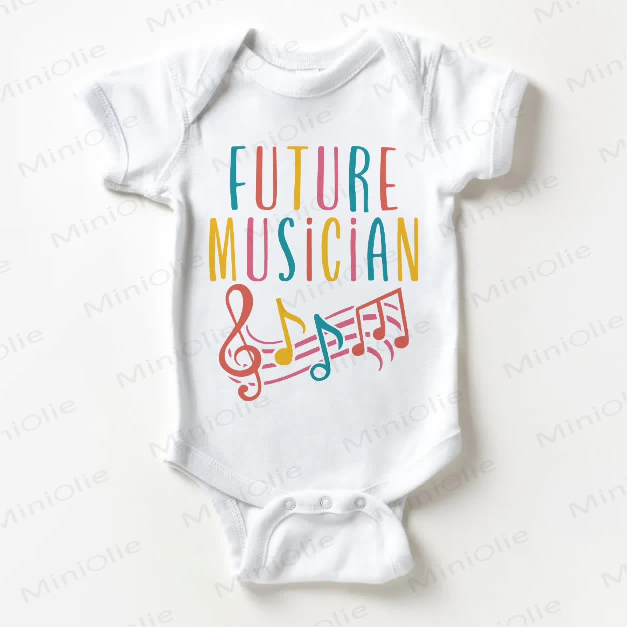 Baby Bodysuit „ FUTURE MUSICIAN“ - Weiß - 18-24M - image 1