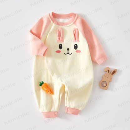 Baby Strampler mit Tier und Vlies - Rosa - 18-24M - image 3