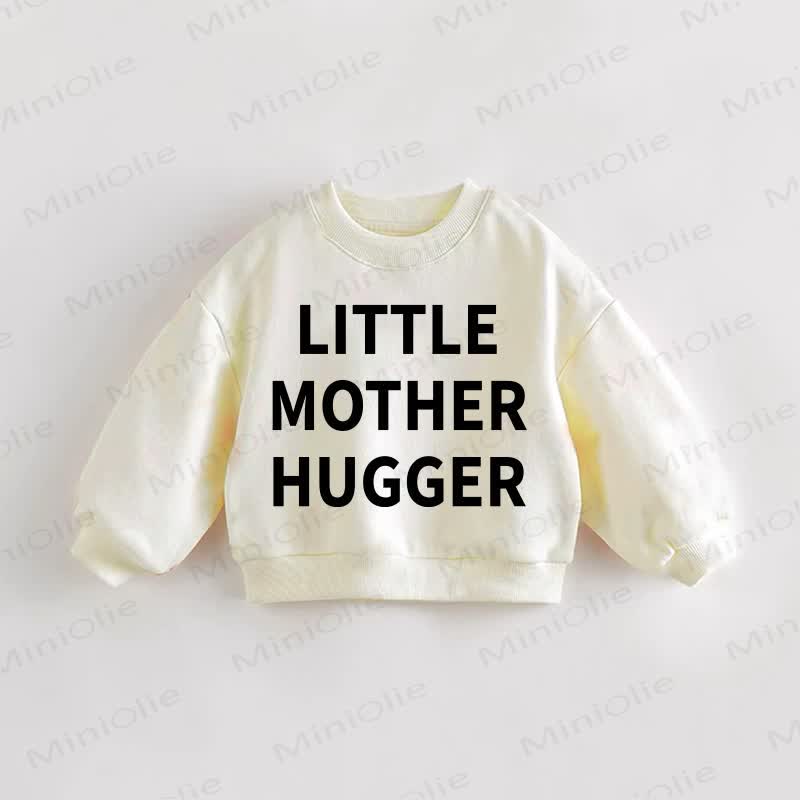 LITTLE MOTHER HUGGER Baby Kleinkind Sweatshirt - Creme - 3-5J - image 1