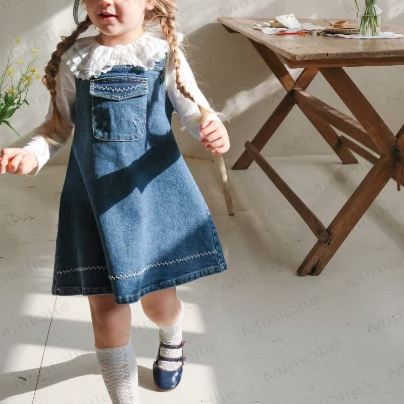 Denim Kleid mit Taschen, Kleinkind - image 8