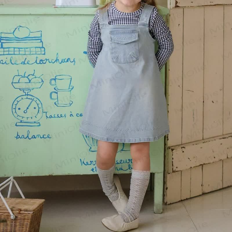 Denim Kleid mit Taschen, Kleinkind - image 3