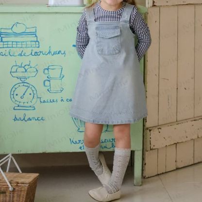Denim Kleid mit Taschen, Kleinkind - image 3