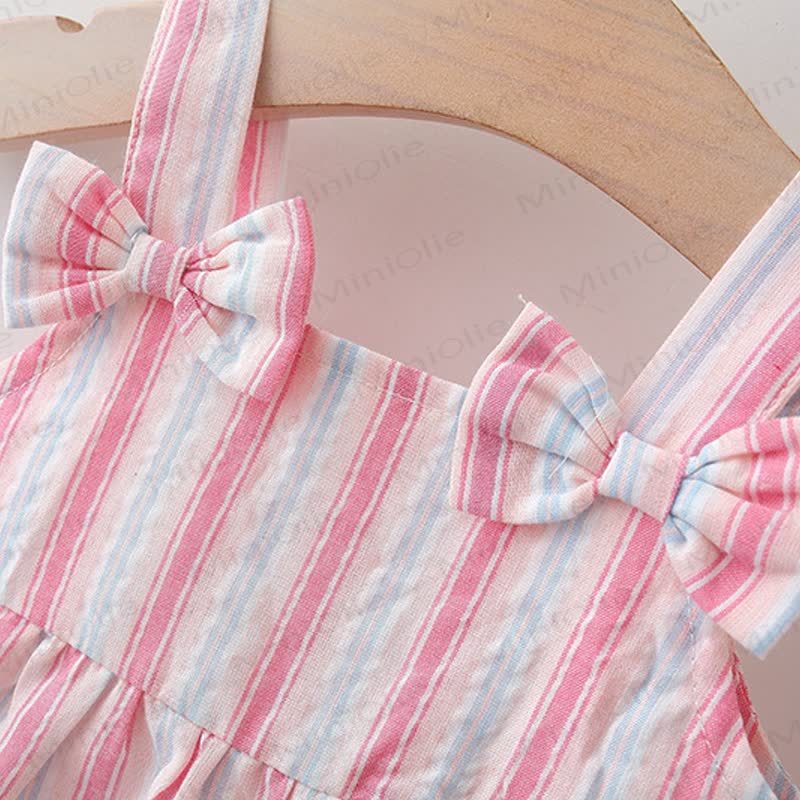 Streifen Kleid für Baby und Kleinkind mit Hut - image 12