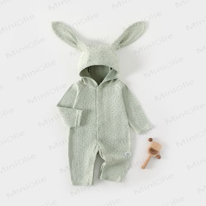 Baby Hase mit Hasenohren und Strampler - Grün - 18-24M - image 2