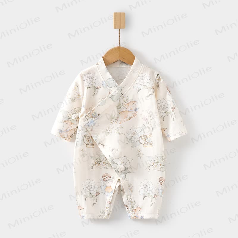Baby Tier - Tier -Kimono Strampler - Reh - 18-24M - image 2