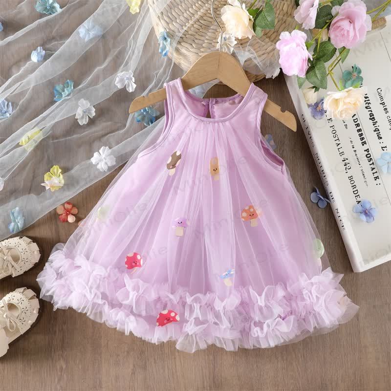 Pilz- Kleid für Kleinkind - Lila - 4-5J - image 8