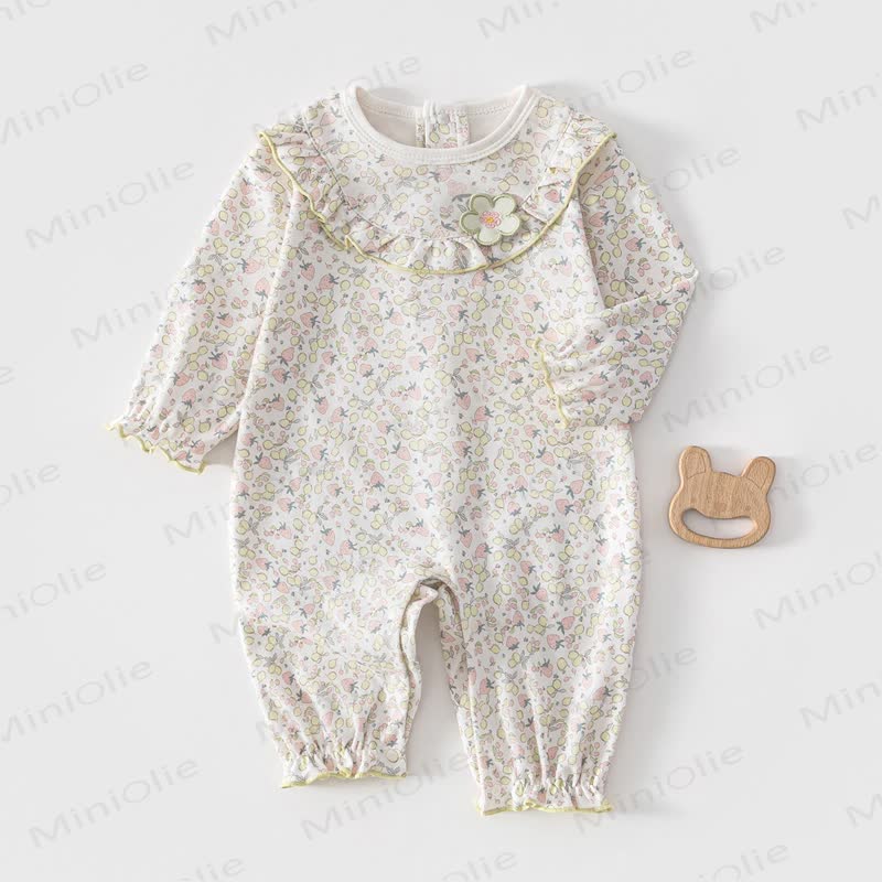 Baby Strampler mit Erdbeere - Beige - 18-24M - image 1