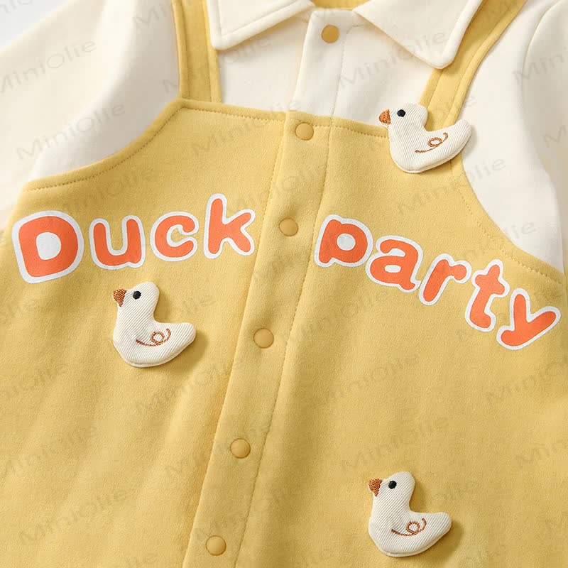 DUCK PARTY Baby Fake 2-teiliger Strampler - image 4