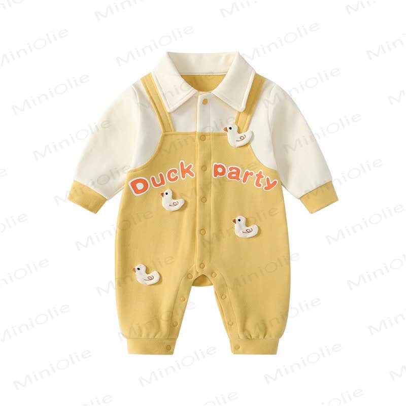 DUCK PARTY Baby Fake 2-teiliger Strampler - image 5