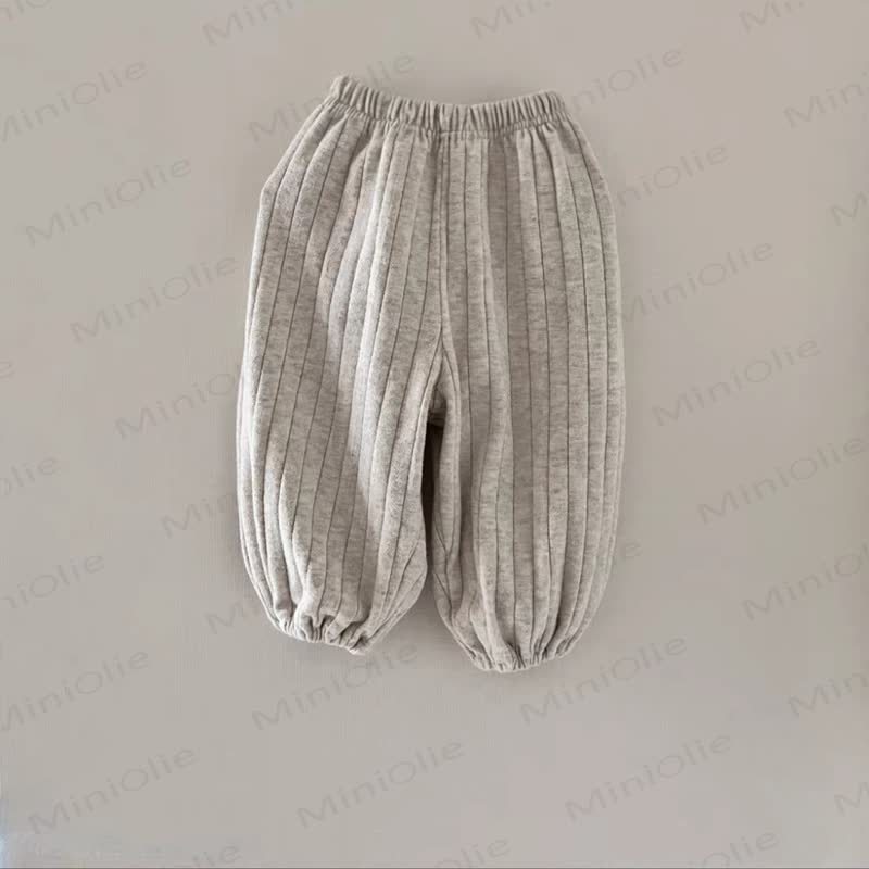 Baby, Einfarbig, gerippt, Hose Gerippt - Hellgrau - 2-3J - image 3