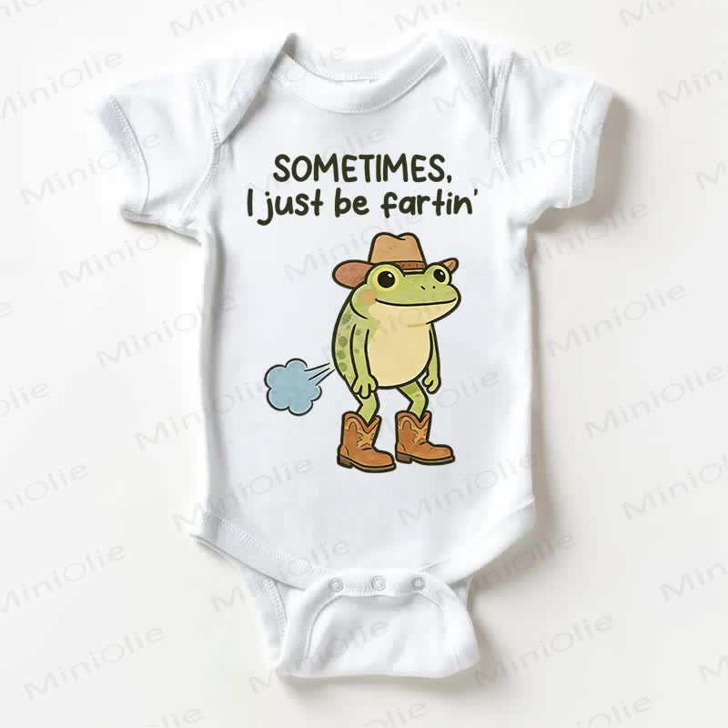 SOMETIMES, I JUST BE FARTIN' Baby Bodysuit - Weiß - 18-24M - image 1