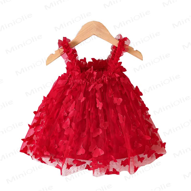 Baby Schmetterling Rotes Kleid - image 2