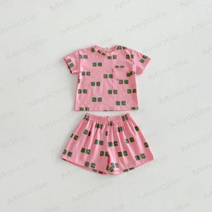 Kleinkind Alphabet- T-Stück und Shorts Set - Rosa - 6-7J - image 8
