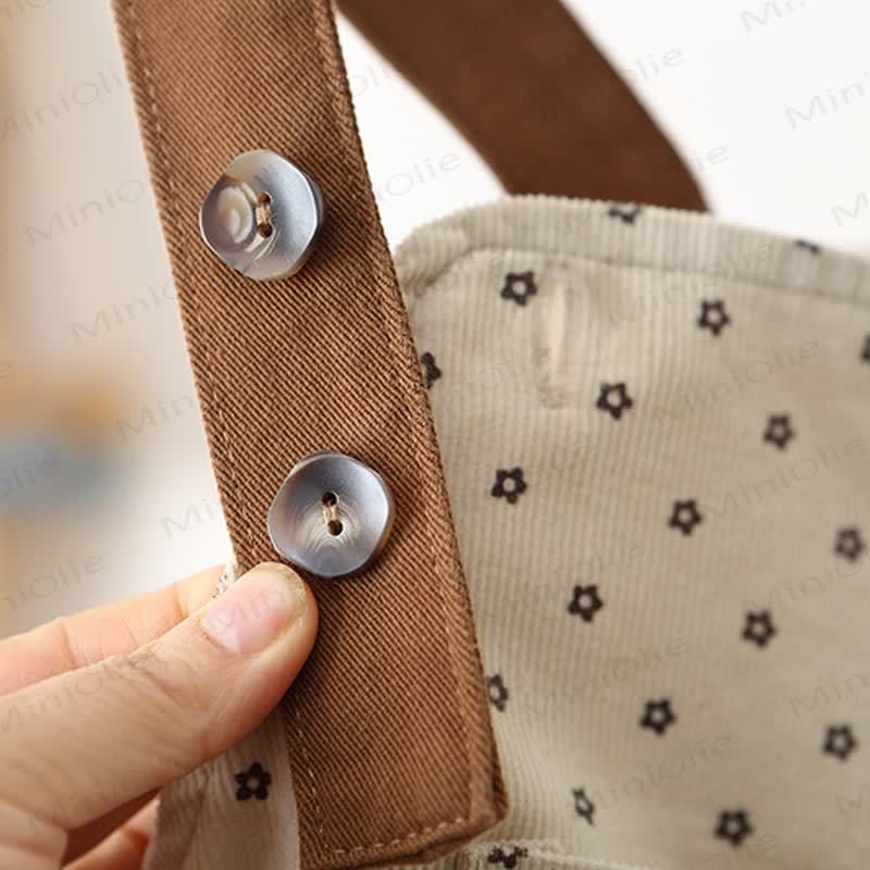 Cord Overalls mit Blume für Baby und Kleinkind - image 4