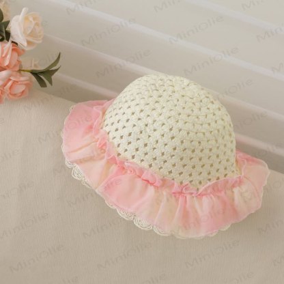 Kleid in Rosa mit Blume und Kleinkind , passend zu einem Hut - image 9