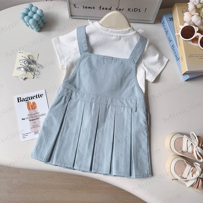 Weißes T-Stück und Bär - Kleid für Kleinkind - image 2