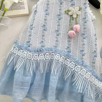 Kleinkind aus Blau Blume mit Hut - image 3