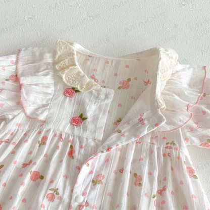 Baby Blume mit Blumenmuster und Strampler - image 5