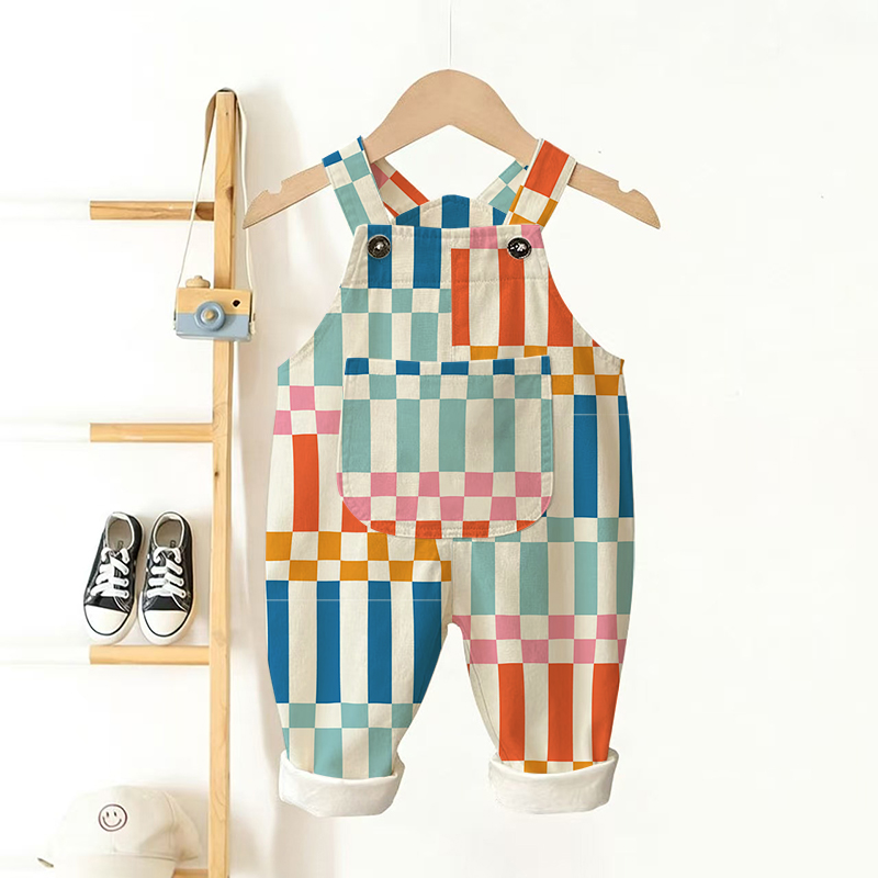 Bunt Streifen Plaid für Baby und Kleinkind  - Beige - 3-5J - image 1