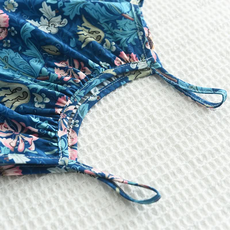 Blumen Kleid mit Kleinkind und Tasche - image 4