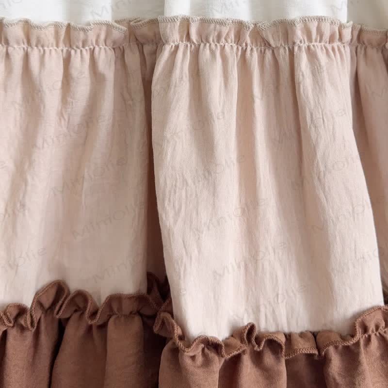 Ärmelloses Kleid mit Farbblock für Kleinkind  - image 3