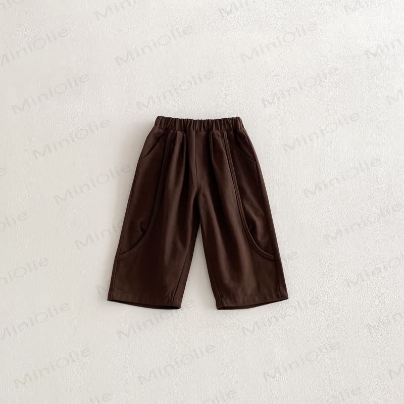 Kleinkind , Einfarbig, Hose geschnitten - Braun - 6-7J - image 8